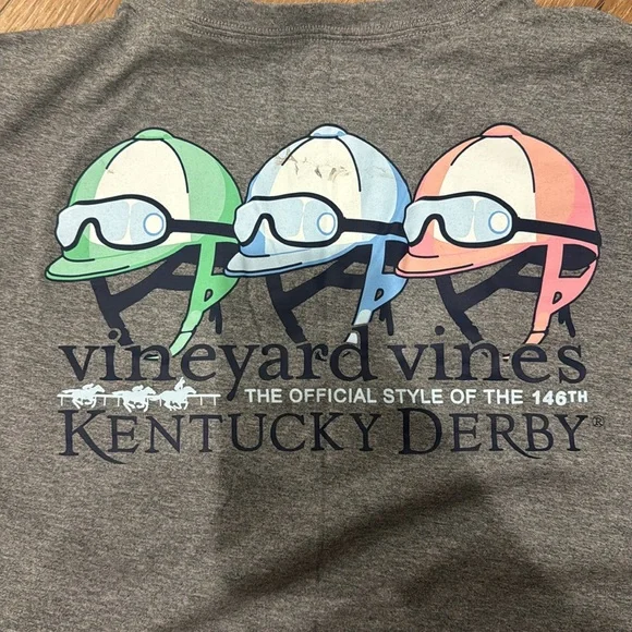 Vineyard Vines Charcoal Long Sleeve Men's Tee - Picture 4 of 4